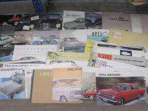 Opel, large qty of car brochures 1951-64, various languages, the majority English