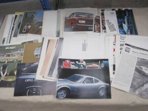 Opel, large qty of car brochures 1965-69, various languages, the majority English