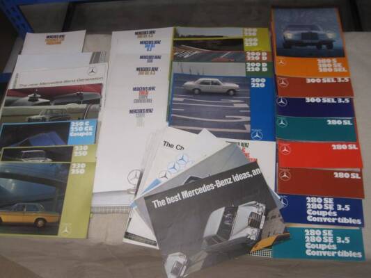 Mercedez Benz brochures 1969-70 all models S, SE, SEL, C, CE etc