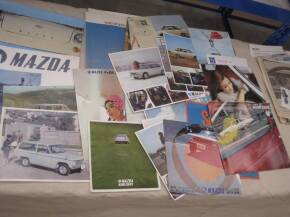 Mazda car brochures, 1965-70 c/w press packs and cuttings