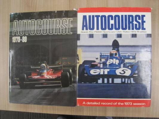Autocourse, 2 vol's with dust jackets, 1973/4 and 1979/80