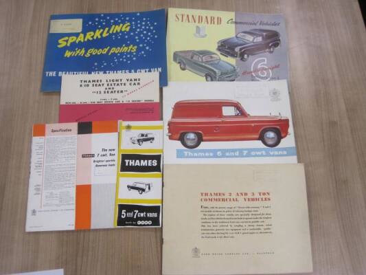 Thames and Standard, 7 brochures for the vehicles 1950s/60s