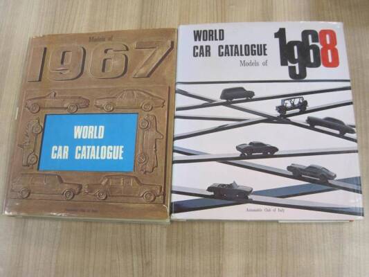 World Car Catalogue, 2 vol's with dust jackets, 1967 and 1968