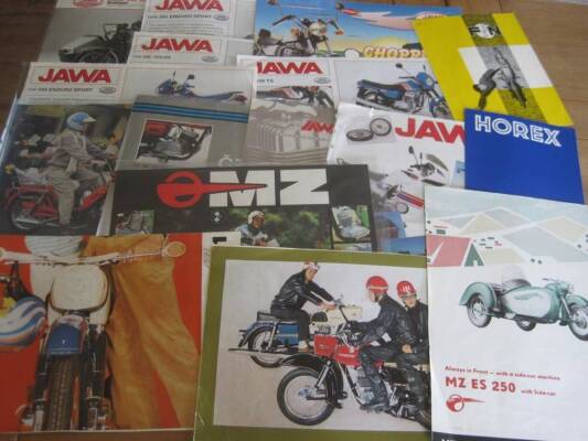 Jawa, CZ, MZ, FN, Horex; various brochures and flyers 1950-90s (16)