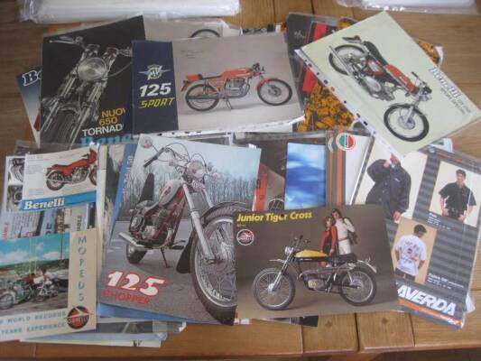 Fantic, Garelli, Laverda, Gilera, Benelli, MV Augusta; a qty of flyers and brochures 1970s on (45)