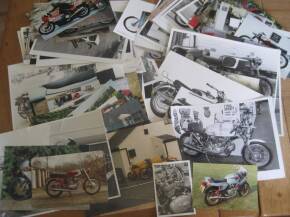 Ducati photos covering singles, twins, bevel, belt, road and racing taken by Mick Walker and others inc' studio, many annotated