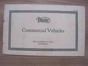 Daimler Commercial Vehicles, c1920 24pp illustrated brochure
