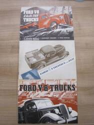 Ford V8 truck brochures (3) 1937, 1937 and 1939 (Ford Australia)