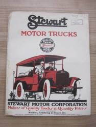 Stewart Motor Trucks c1914 fold out illustrated brochure (taped folds)