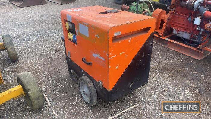 Orange Pramac Diesel Generator