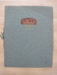 Singer Senior Six 1928 16pp illustrated brochure (hole punched)