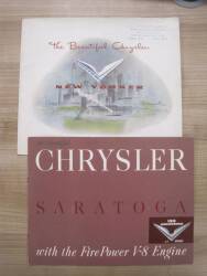 Chrysler Saratoga and The Beautiful Chrysler, 2 colour illustrated brochures