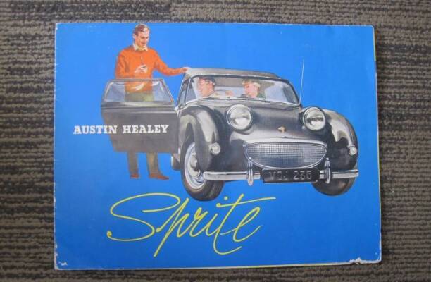 Austin Healey Sprite, a fold out colour brochure