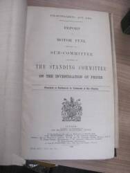 Roads and Road Transport, a band volume of Ministry Repots for years 1909, 1915, 1919, 1920, 1924, 1926, many interesting large fold out maps