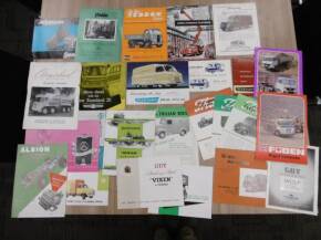 Large qty commercial vehicle brochures and leaflets to inc, Perkins, Spurling, Thornycroft, Ford, Guy, Foden, Atkinson, Albion etc, various languages (29)