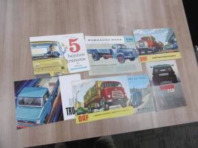 Various commercial vehicle brochures and leaflets to inc' Opel, DAF, Mercedes Benz, etc, various languages (7)