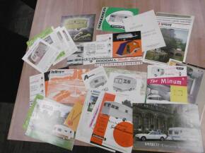 Large qty caravan brochures to inc' Capella, Adria, Ensor etc, various languages (54)