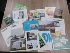 Large qty motorhome brochures for Volkswagen, Ford, Morris, Commer, Bedford etc (26)