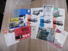 Guy, qty commercial vehicles brochures and leaflets, various languages (15)
