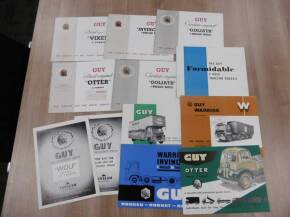 Guy, qty commercial vehicles brochures and leaflets, various languages (12)