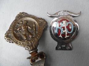 St Christopher and RAOB car badges