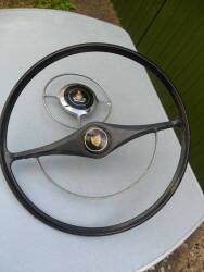 Jaguar steering wheel and Rover wheel centre