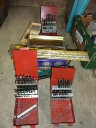 Large quantity of drill bits, nails and screws