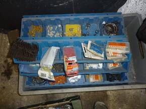 Workshop equipment; nuts, bolts, circlips, roll pins, etc etc