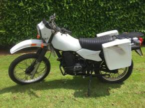 1987 485cc Armstrong MT MOTORCYCLE Reg. No. E133 RNV Frame No. 002140 Engine No. TBA This ex Military Police Rotax powered machine is finished in white and the vendor describes it as being in very good condition all round. The accompanying demob papers re