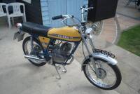 1974 49cc Gilera Touring Sports Moped (MOTORCYCLE) Reg. No. WPC 602M Frame No. 0193287 Engine No. 30477 From the golden era of the sports mopeds this extremely handsome yellow and blue example of the Gilera factories foray into the Sports moped market is 