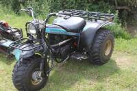 circa1984 250cc Kawasaki KLT250-C Prairie 3 Wheel ATV MOTORCYCLE Reg. No. N/A Frame No. TBA This rugged 3 wheeler is fitted with a diff' lock and towbar together with front and rear cargo racks. The American spec' key start 5 speed trike is well presented