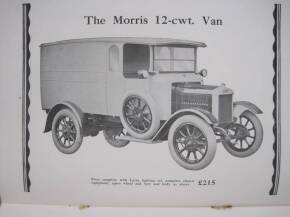 Morris 12cwt Truck 1925 14pp illustrated brochure