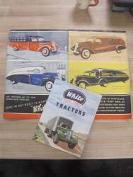 White Super Power Tractors 12pp illustrated brochure t/w 1936 fold out version in Dutch