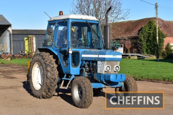 1983 FORD 6610 2wd TRACTOR Fitted with a Bomford Super Trim chassis mounted LHC hedgecutter with lever controls and 5no. FoMoCo front slab weights on 16.9R34 Stomil rear and 9.00-16 front wheels and tyres. Reg. No. A986 MBV Serial No. 432715 Hours: 6,958