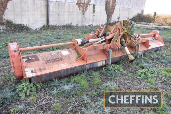 2006 TFR 600P Big Cutter mounted hydraulic folding flail mower with additional centre flail, 6m Serial No. 32331