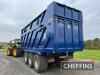 2018 Larrington Trailers 25tonne 55cu/m tri-axle steel monocoque push-off trailer with hydraulic tailgate, air and hydraulic brakes, middle and near steering axle, hydraulic adjusting sides (removable) rear camera and monitor, sprung drawbar and axles, hy - 4