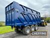 2018 Larrington Trailers 25tonne 55cu/m tri-axle steel monocoque push-off trailer with hydraulic tailgate, air and hydraulic brakes, middle and near steering axle, hydraulic adjusting sides (removable) rear camera and monitor, sprung drawbar and axles, hy - 5