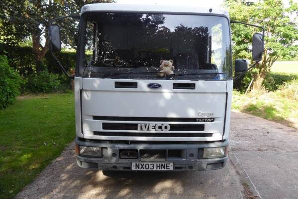 2003 Iveco Ford Tector 75E17 Beavertail Flatbed Reg. No. NX03 HNE Chassis No. ZCFA75C012403094 The 3920cc diesel flatbed has been in the same ownership for 9 years and passed its MOT in May this year with no advisories. Stated to drive well with no known