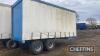 Tandem axle curtainside produce trailer with sprung axles on 12.5/80-15.3 wheels and tyres - 6