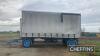 4wheel turntable curtainside produce trailer, on 385/65R22.5 wheels and tyres - 4