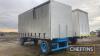 4wheel turntable curtainside produce trailer, on 385/65R22.5 wheels and tyres - 6