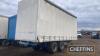 Tandem axle curtainside produce trailer with sprung axles on 500/50-17 wheels and tyres - 6