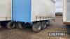 Tandem axle curtainside produce trailer with sprung axles on 500/50-17 wheels and tyres - 7