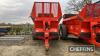 2016 Ktwo Evo 1400 rear discharge single axle muck spreader with wide angle PTO, Heavy duty 1000 speed gearbox on 650/65R42 tyres. Note : Reconditioned beaters in late 2023. Serial No. K2E0616143340 - 2