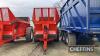 2016 Ktwo Evo 1400 rear discharge single axle muck spreader with wide angle PTO, Heavy duty 1000 speed gearbox on 650/65R42 tyres. Note : Reconditioned beaters in late 2023 Serial No. K2D01616143341 - 2