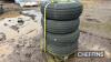 4no. 9.0-16 Tyres & Rims UNRESERVED LOT