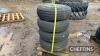 4no. 9.0-16 Tyres & Rims UNRESERVED LOT - 2