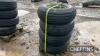 4no. 9.0-16 Tyres & Rims UNRESERVED LOT - 3