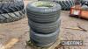 4no. 9.0/70-16 Tyres & Rims UNRESERVED LOT