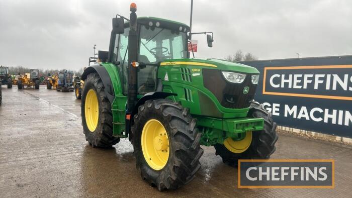 2013 John Deere 6140M 4wd Tractor c/w Auto Quad, front suspension, 3 x scvs, passenger seat, one owner from new, vendor to supply registration documents Hours: approx 3790 Reg. No. FT13 NXZ Ser. No. 1LO6140MHDG751752